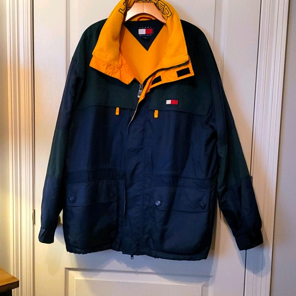 Vintage Tommy Hilfiger Jacket w/Hidden Hood